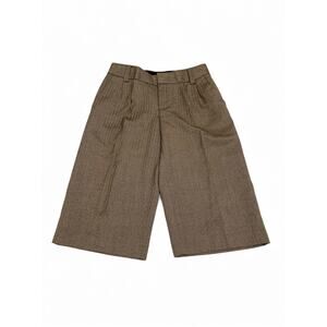 Vtg Banana Republic Martin Fit Wool Culottes Crop Pants wide leg herringbone 6